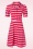 Tante Betsy - Vintage Style Scale jurk in rood en roze 2