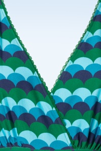 Tante Betsy - Auntie Scale Dress in Green and Blue 3