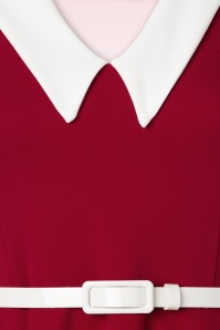 Vintage Chic for Topvintage - Mae swing jurk in rood en wit 3
