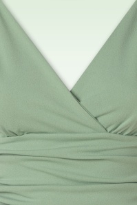 Vintage Chic for Topvintage - Bonnie jumpsuit in salie groen 3