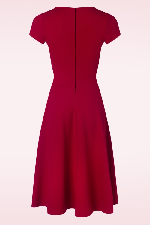 Vintage Chic for Topvintage - Colette Swing Kleid in Lippenstiftrot 2