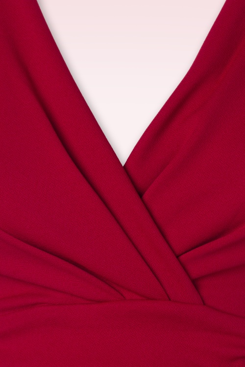 Vintage Chic for Topvintage - Robe corolle Colette en rouge vif 3