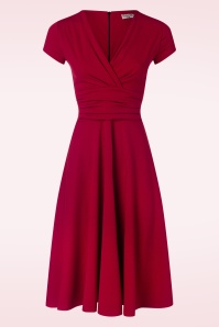 Vintage Chic for Topvintage - Colette swing jurk in lipstick rood