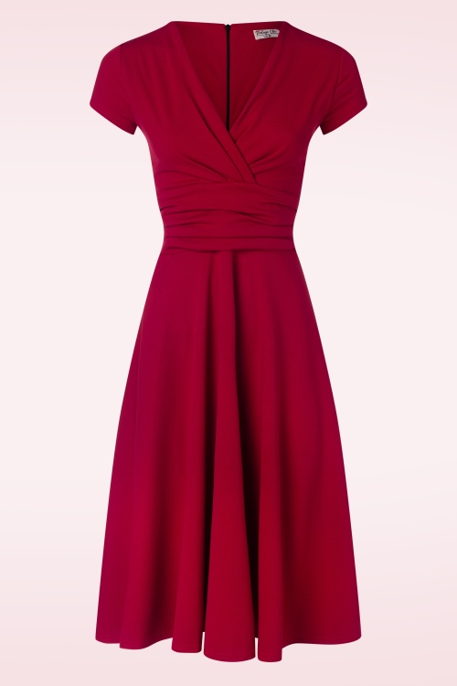 Vintage Chic for Topvintage - Colette Swing Dress in Lipstick Red