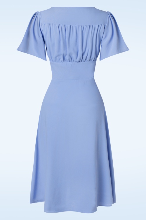 Collectif Clothing - Alex Tea jurk in luchtblauw 2