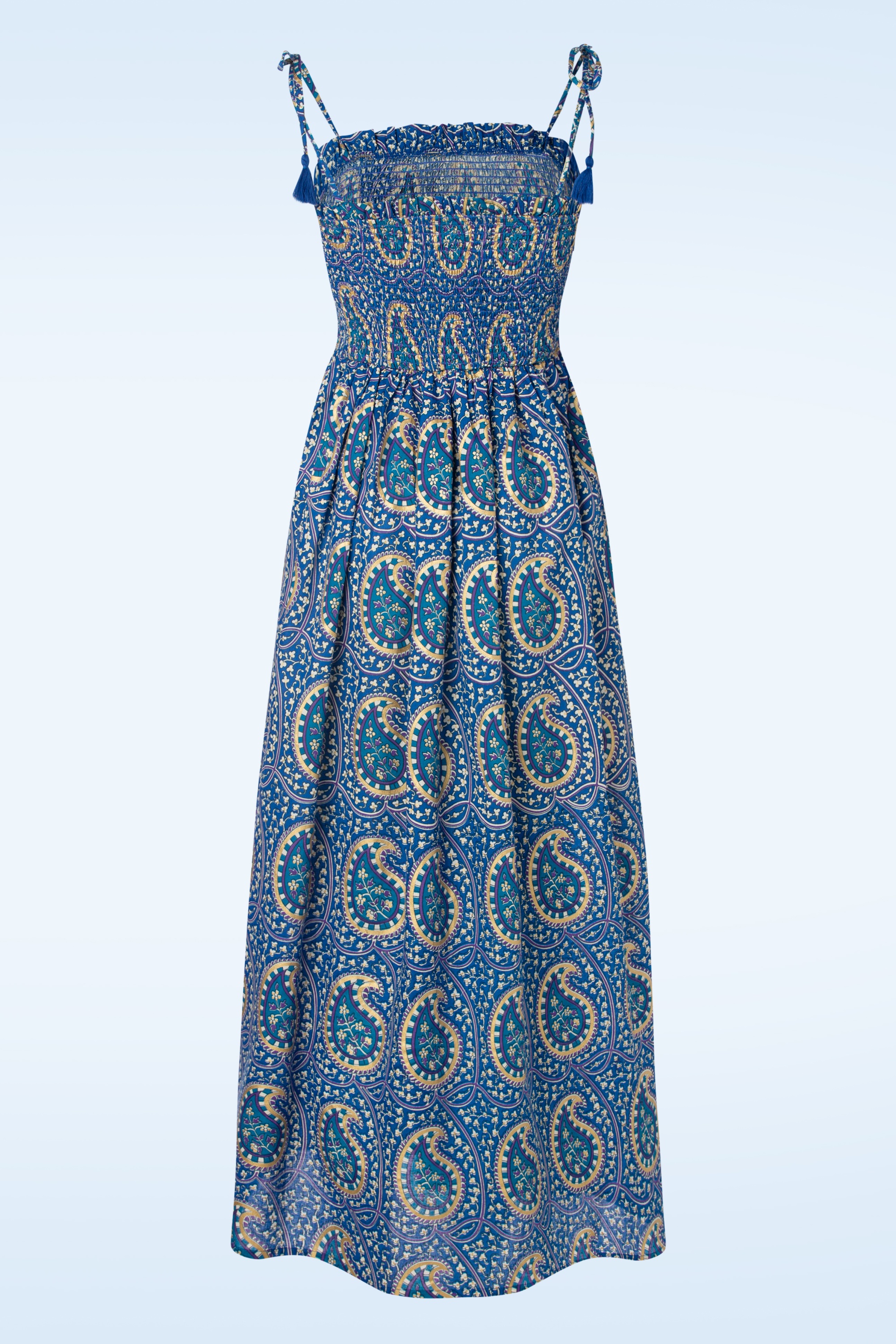 Timeless - Summer Paisley maxi jurk in blauw 3