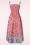 Timeless - Juni Blumen Midi-Kleid in Rosa. 2
