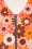 Vintage Chic for Topvintage - Daisy Floral jurk in oranje 2