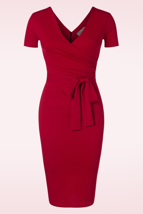 Vintage Chic for Topvintage - Evie Pencil Dress in Red