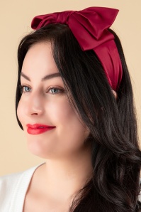 Vixen - Bow Hairband in Red