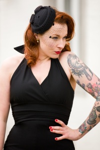 Banned Retro - 50s Judy Hat in Black 3