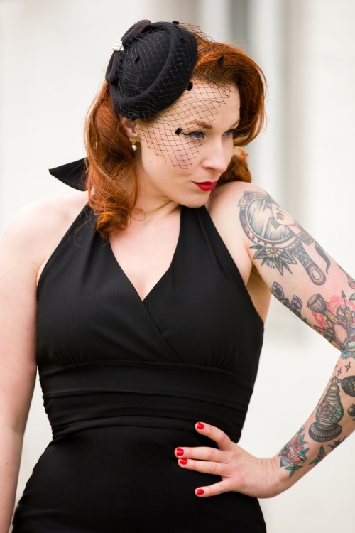 Banned Retro - 50s Judy Hat in Black 3