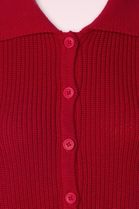 Collectif Clothing - Orchid Strickjacke in Rot 3