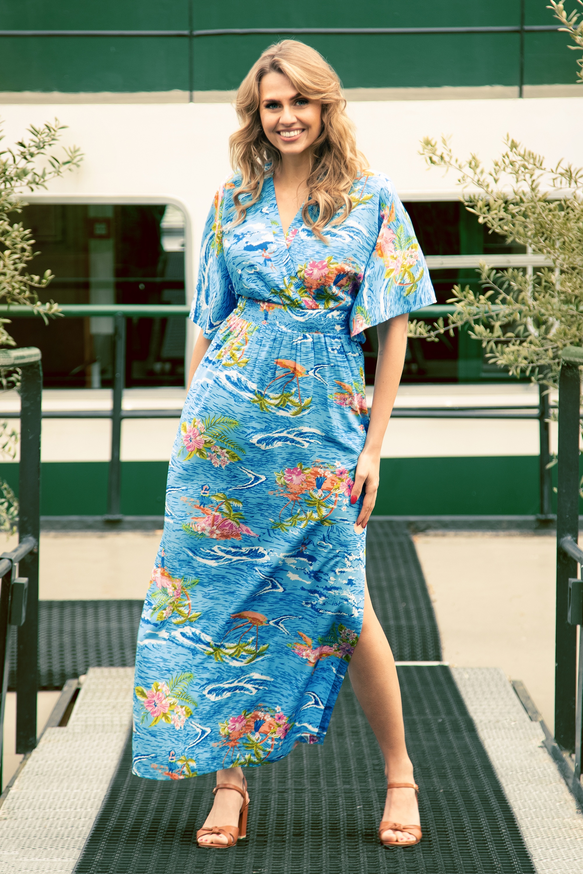 Blutsgeschwister - So Me Mono maxi jurk in Aloha Feeling