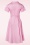 Collectif Clothing - Caterina Polka swing jurk in roze 2