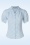 Collectif Clothing - Blouse à rayures Luana en blanc et bleu