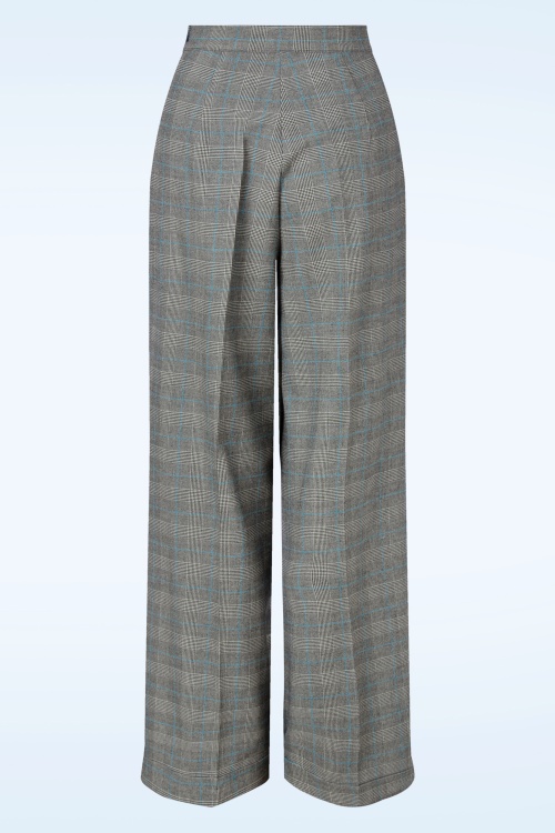 Collectif Clothing - Gerilynn Prince of Wales pantalon in grijs 2