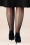 Scarlet - Classic Seamer Tights in Black with Red seam