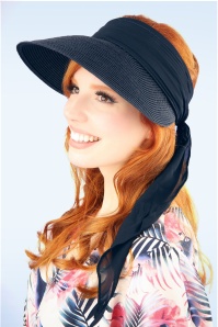 Bronté - Julia Straw Cloche hoed in rood