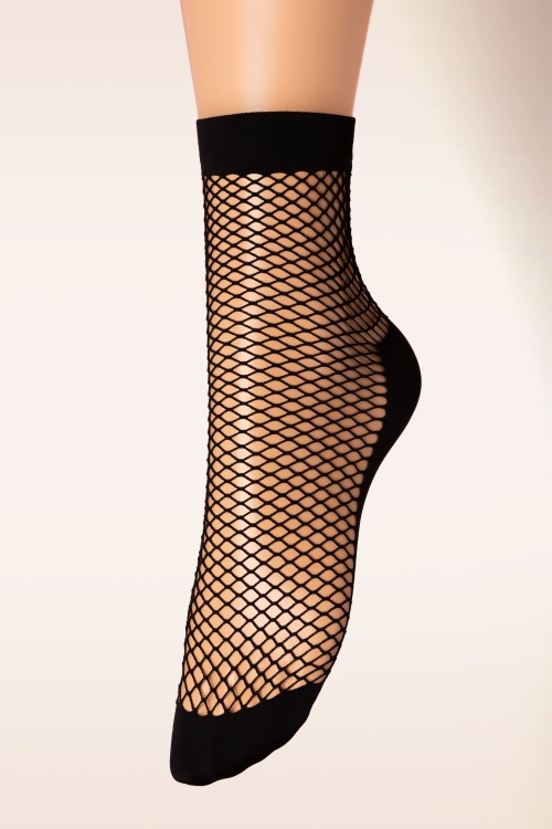 Marcmarcs - 50s Fishnet Socks in Black 
