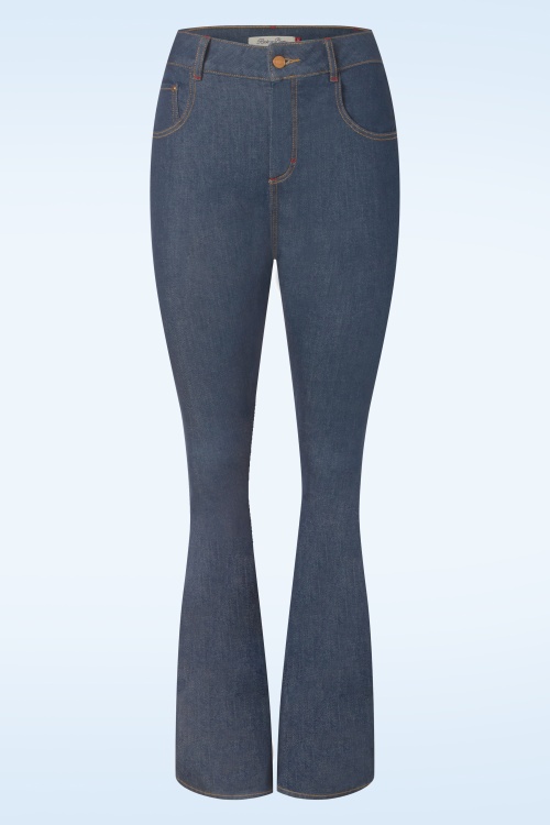 Rock-a-Booty - Rosa Jeans in denimblauw 3
