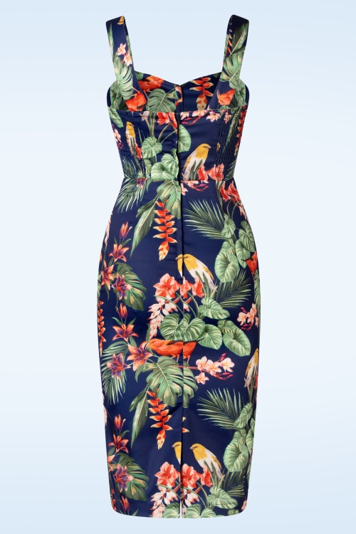 Vixen - Floral Bird Wrap Dress en Multi 3