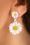Topvintage Boutique Collection - Freundliche Wildflower-Ohrringe in Weiß