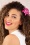 Topvintage Boutique Collection - Tropical Vibes haarbloemclip in roze 2