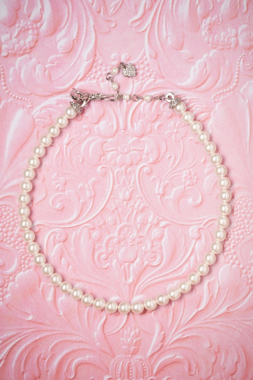 Lovely - Grace Pearl Choker in Elfenbein 2