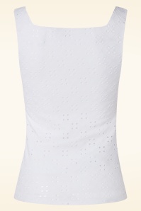 Vintage Chic for Topvintage - Demi Embroidery Top in White 2