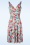 Vintage Chic for Topvintage - Grecian Floral Swing Kleid in Hellblau