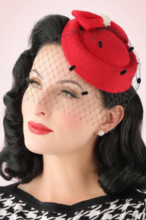 Banned Retro - 50s Judy Hat in Red