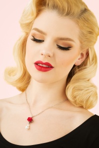 Sweet Cherry - Emma Rose parelketting in rood