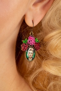 Urban Hippies - Frida Earrings Années 70 en Métal Doré Vieilli 2