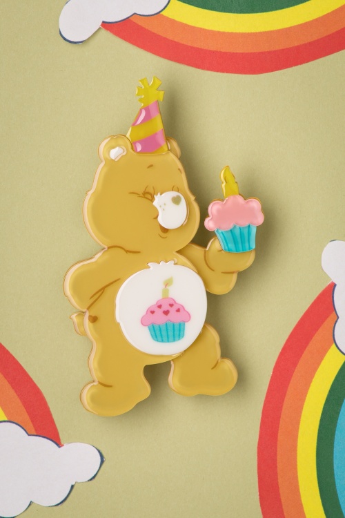 Erstwilder - Birthday Bear's Cake Brooch