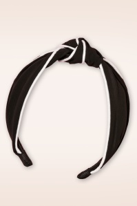 Banned Retro - South Branch Hairband Années 50 en Noir 2