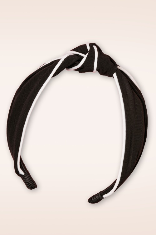 Banned Retro - 50s South Branch Hairband in Black 2