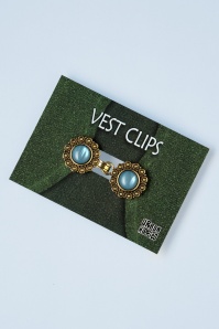 Urban Hippies - Vest Clips in Gold and Fjord Blue 3