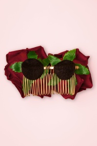 Banned Retro - 50s Be My Valentine Hairpin in Burgundy 4