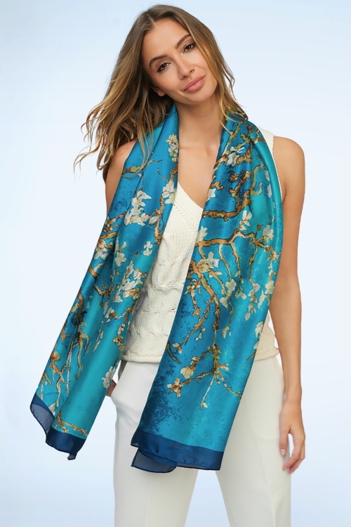 Amici - Jade Scarf in Teal Blue