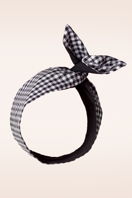 Be Bop a Hairbands - 50s I Love Gingham In My Hair Scarf