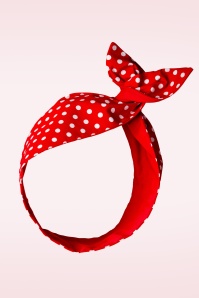 Be Bop a Hairbands - I Want Polkadots In My Hair haarsjaal in rood