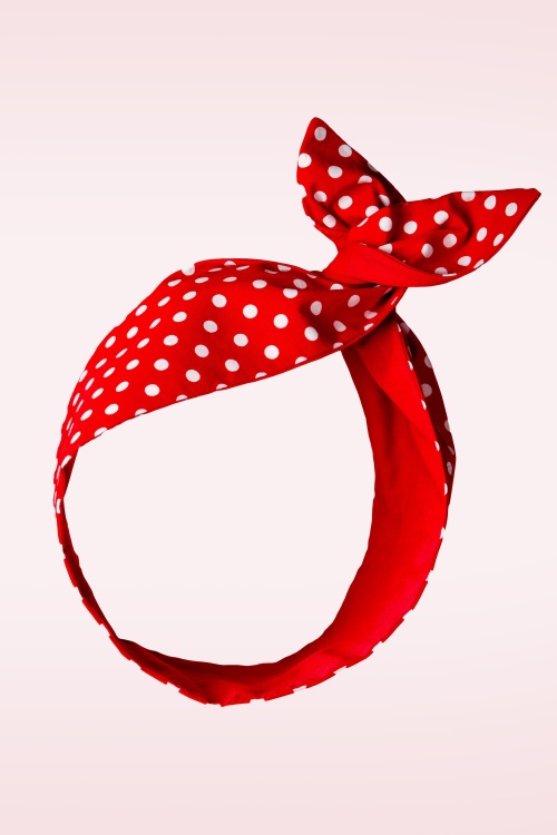 Be Bop a Hairbands - Haarsjaal in rood