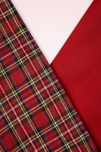 Be Bop a Hairbands - 50s Tartan Hair Scarf in Red 2
