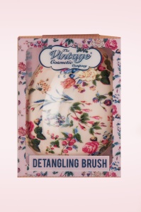 The Vintage Cosmetic Company - Detangling Floral Brush en ivoire 3