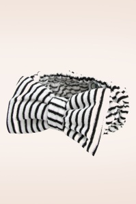 The Vintage Cosmetic Company - Ava Make-Up Headband in Black and White