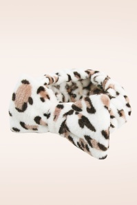 The Vintage Cosmetic Company - Peggy Make-Up Headband in Leopard