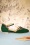 Charlie Stone - 50s Serpente Flats in Emerald Green