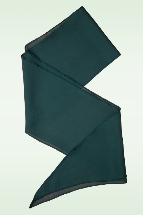 ZaZoo - Chiffon sjaal in groenblauw 2