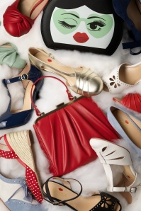 Lola Ramona ♥ Topvintage - Ava Heart Stopper Pumps in Salbei Grün 6